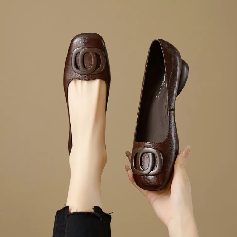 Women'S Shoes In Fashion - French Style Women Shoes Pumps Leather