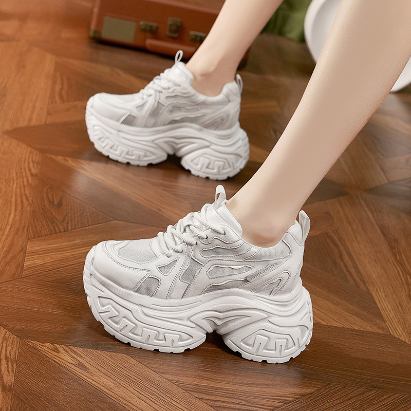 Women'S Shoes Casual Sneakers - Women's Fashion Chunky Platform Sneakers Breathable