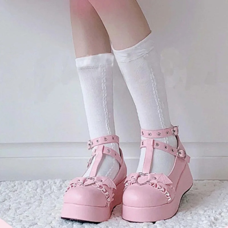 New Sweet Heart Buckle Wedges  - Women'S Shoes In Fashion review and price