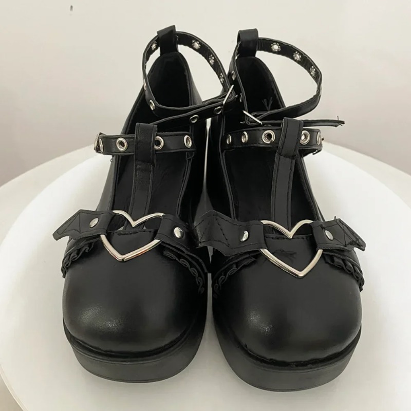 New Sweet Heart Buckle Wedges  - Women'S Shoes In Fashion review and price