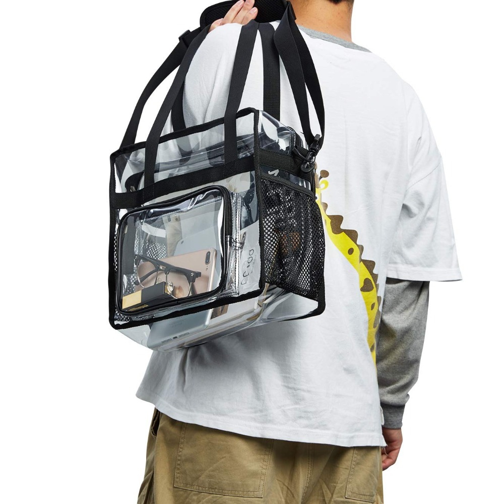Clear Tote Bag Heavy Duty Plas - Women Shoes Zipper review and price