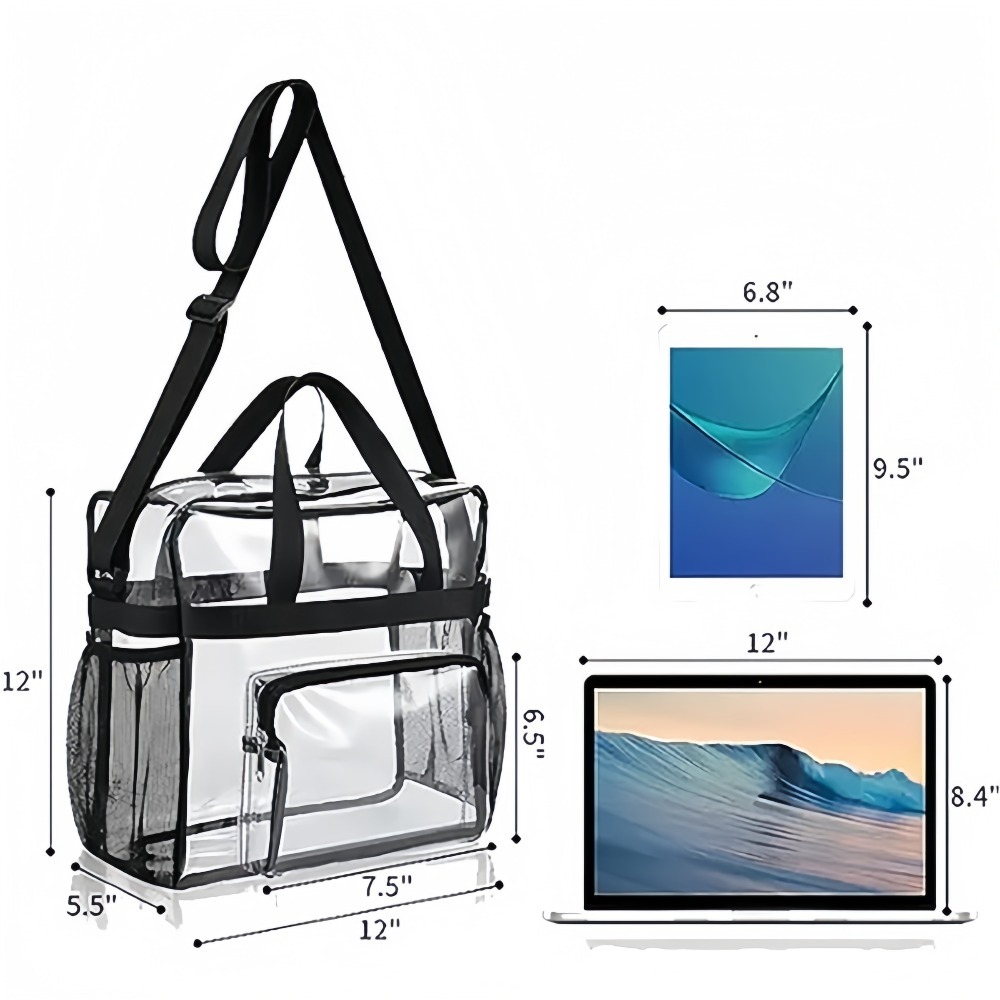 Clear Tote Bag Heavy Duty Plas - Women Shoes Zipper review and price