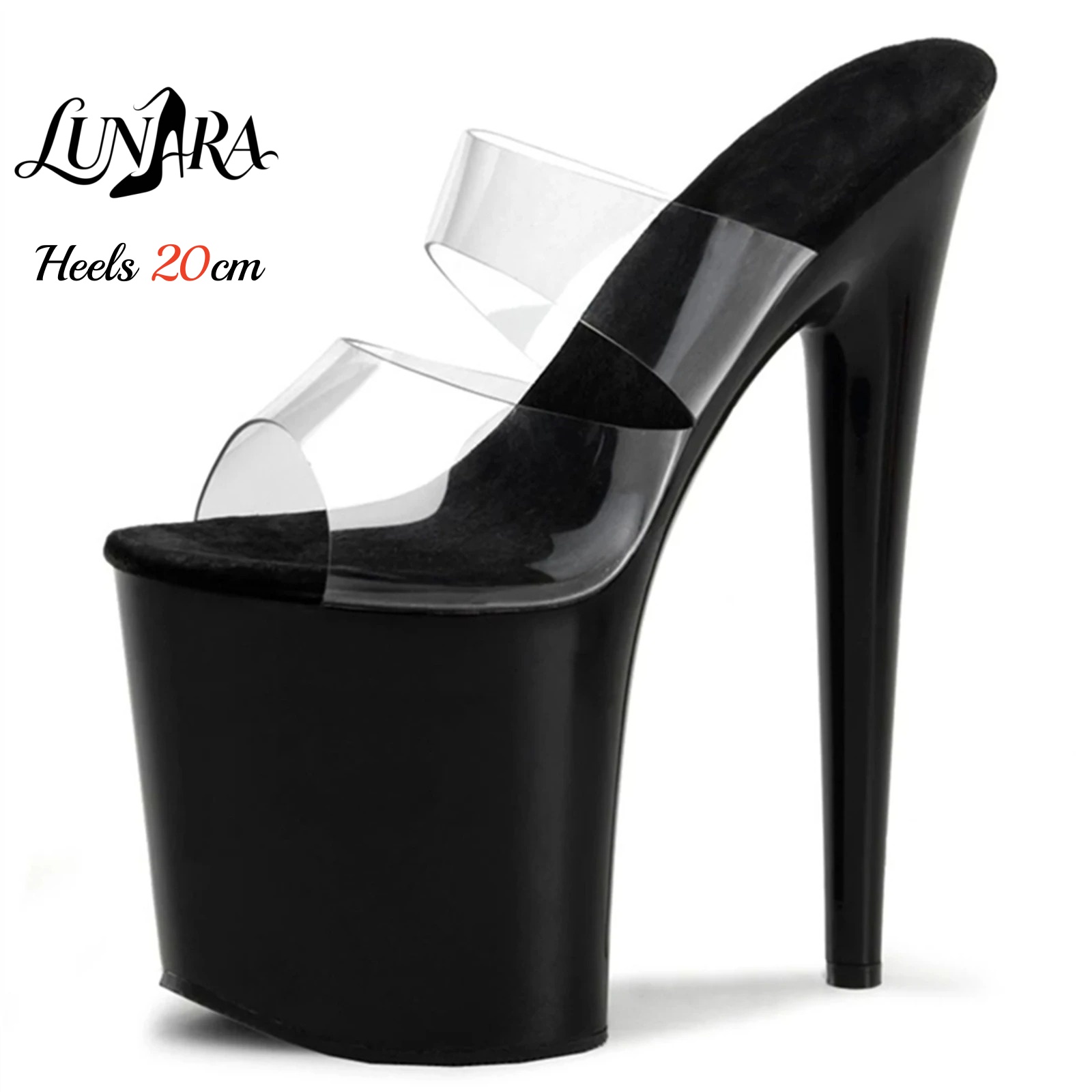 20cm Clear PVC Strappy Ultra H - Strappy Heeled Sandals review and price