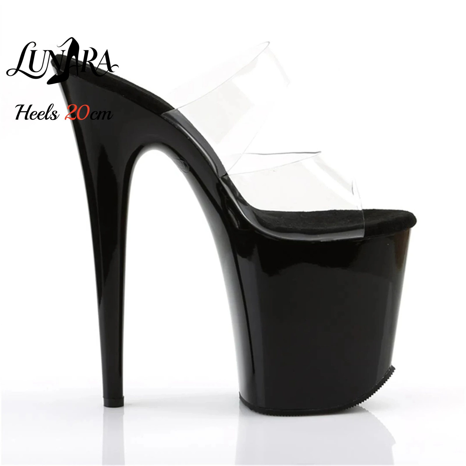 20cm Clear PVC Strappy Ultra H - Strappy Heeled Sandals review and price