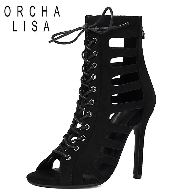 ORCHA LISA Black Women Sandals - Women Shoes Zipper review and price