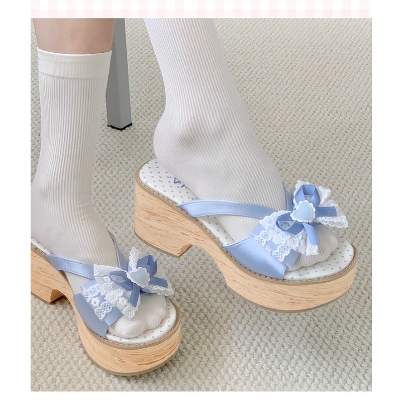 Sweet Bow Wood Grain Thick Bot - Square Toe Mule review and price