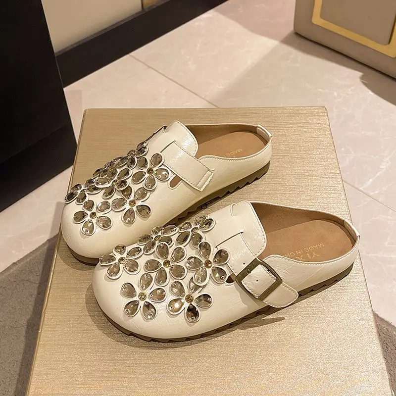 Women's Floral Rhinestone Buck - Women Shoes Mules review and price