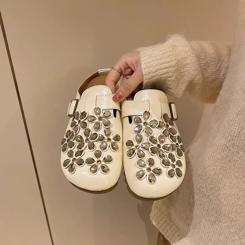 Women's Floral Rhinestone Buck - Women Shoes Mules review and price