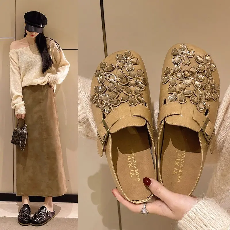 Women's Floral Rhinestone Buck - Women Shoes Mules review and price