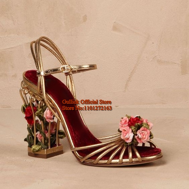 Luxury Bird Cage Women Sandals - Strappy Heeled Sandals review and price
