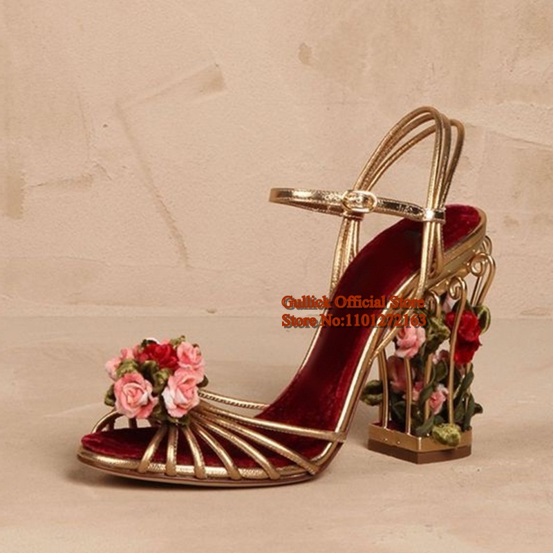 Luxury Bird Cage Women Sandals - Strappy Heeled Sandals review and price