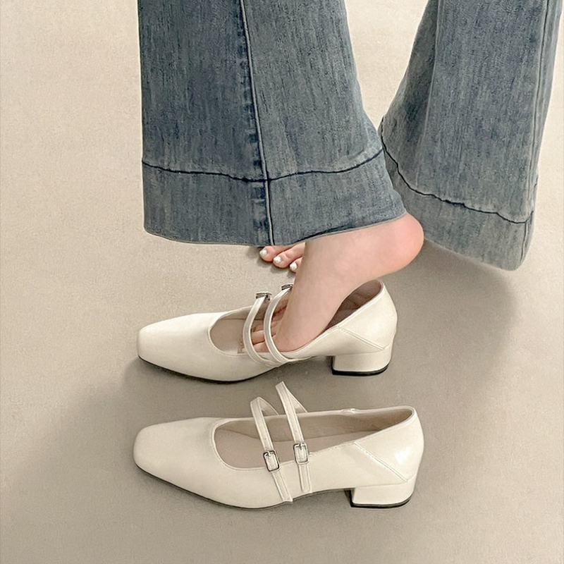 Square Toe Low Heel Women Silv - Women'S Shoes In Fashion review and price