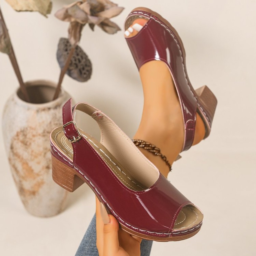 2026 New Women Heel Sandals El - Square Toe Mule review and price