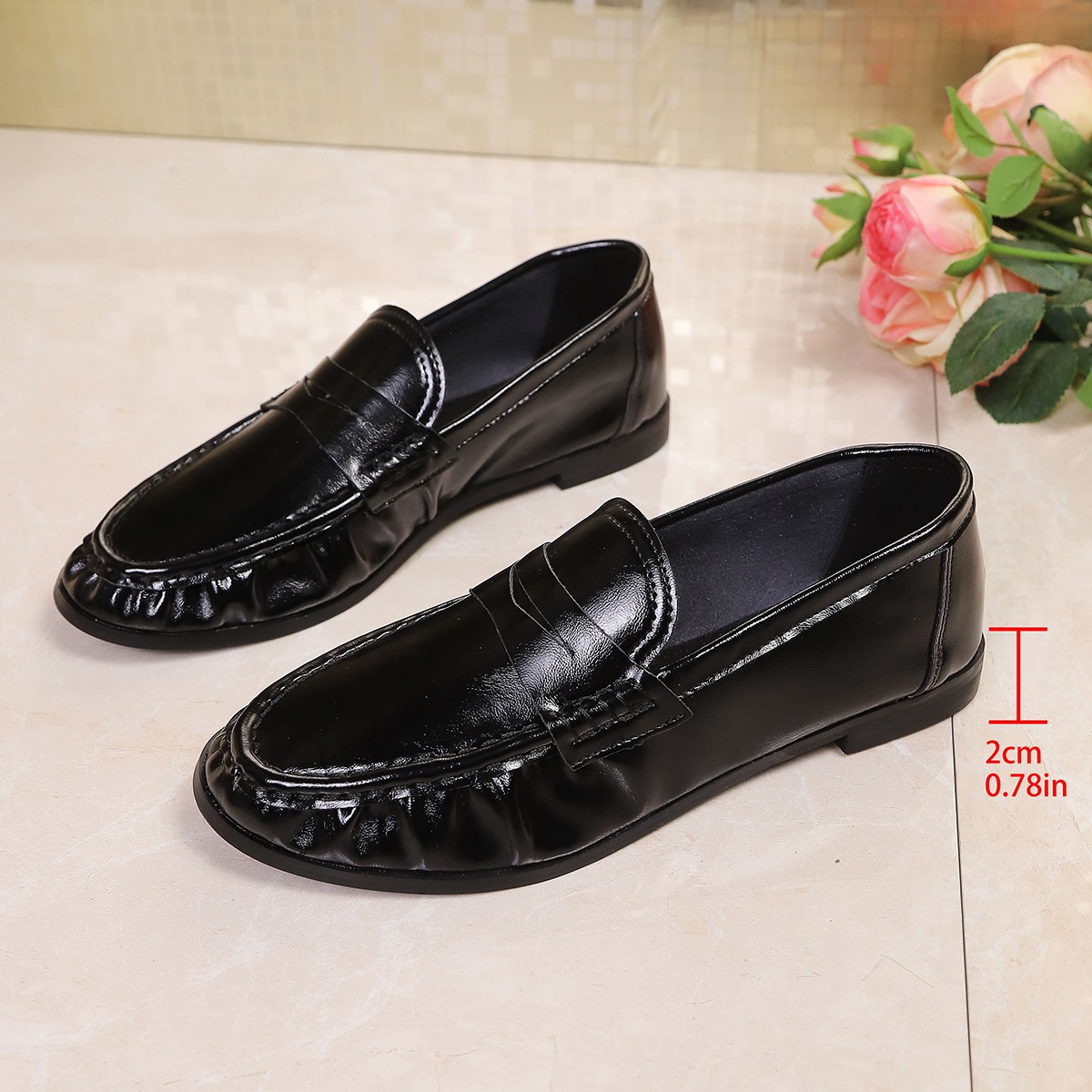 2026 Summer British Style Blac - Loafer Flat Women review and price