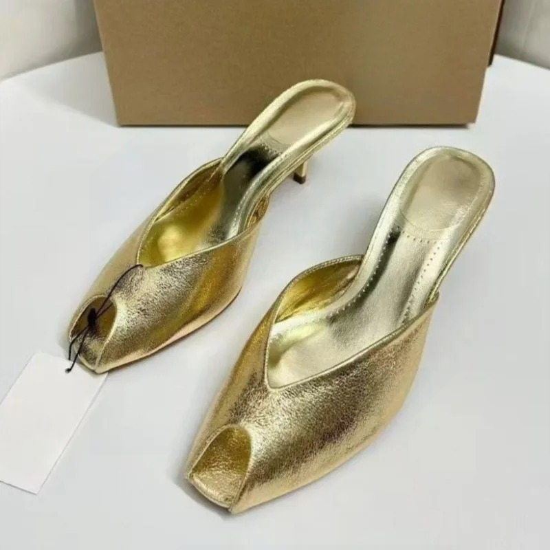 Women's Pumps Designer Gold Wo - Women Shoes Mules review and price