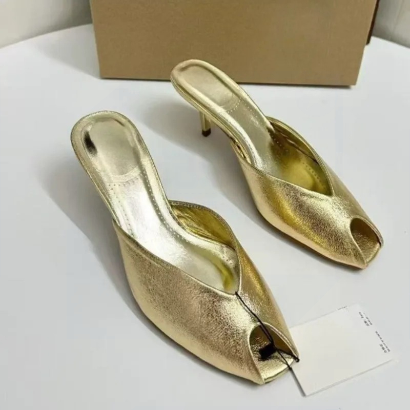 Women's Pumps Designer Gold Wo - Women Shoes Mules review and price