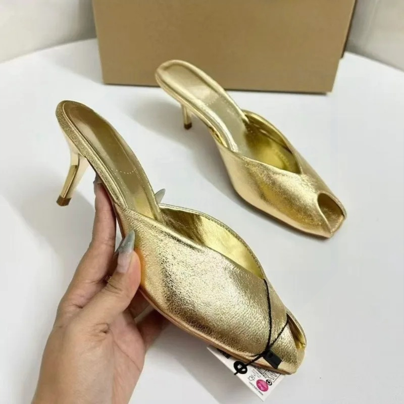Women's Pumps Designer Gold Wo - Women Shoes Mules review and price