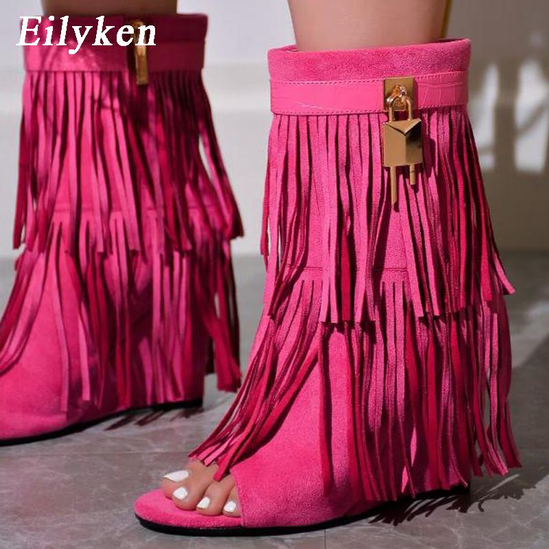 Eilyken Designer Fringe Wedges - Women Shoes Zipper review and price