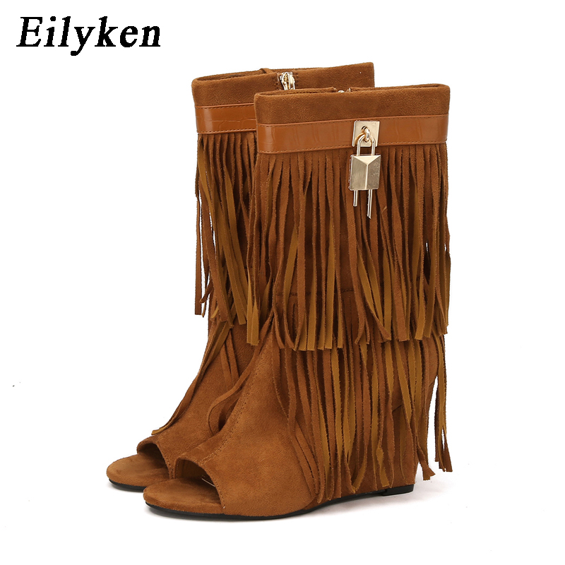 Eilyken Designer Fringe Wedges - Women Shoes Zipper review and price